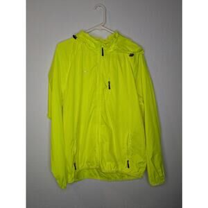 Spmor Neon Yellow Lightweight Packable Windbreaker Jacket Women’s 2XL